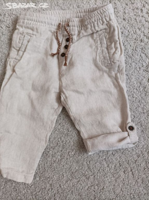Kalhoty na léto, Zara baby, vel. 74, 6-9 měsíců