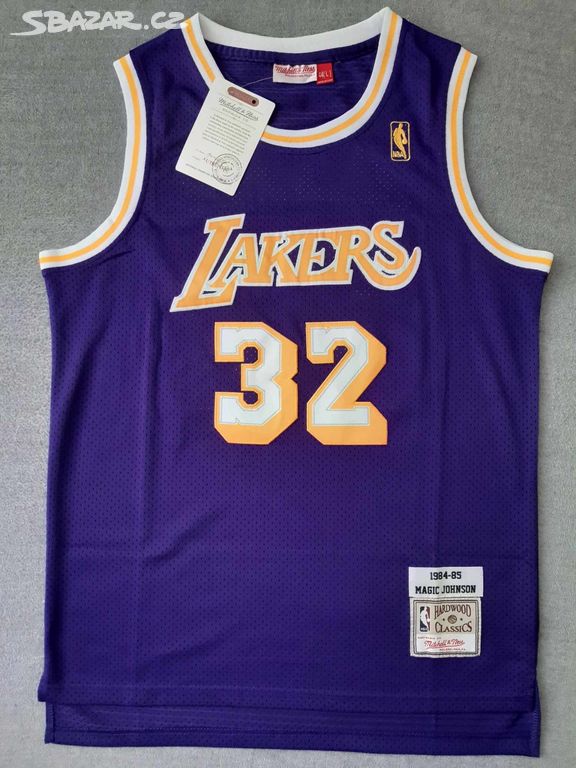 NBA dres Magic Johnson Los Angeles Lakers, basket