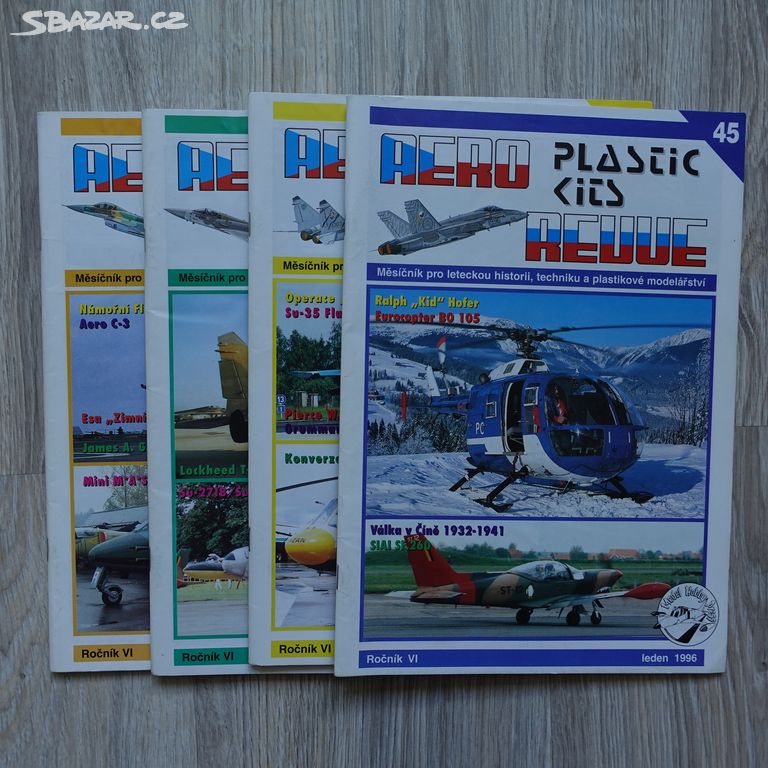 Časopis Plastic Kits Revue - ročník 1996 - 4 kusy