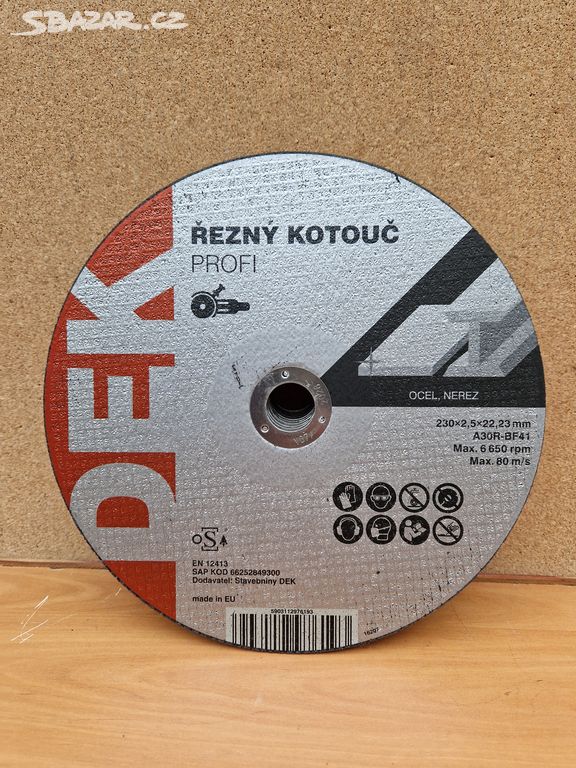 Řezné kotouče DEK 230mm - 10ks