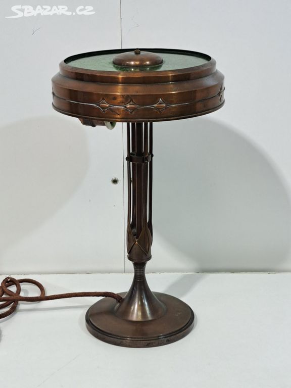 Secesní stolní lampa 7507