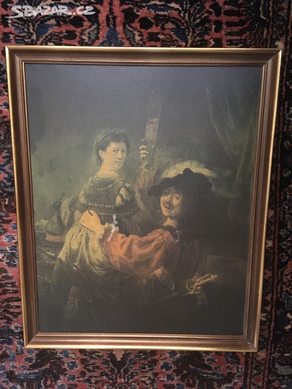 Rembrandt van Rijin - Autoportrét se Saskií