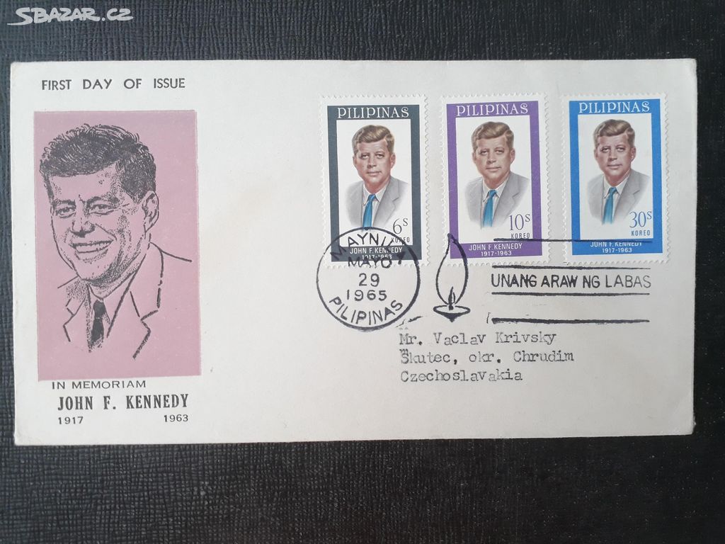 Kennedy J. F. in Memoriam 1963 - obálka FDC