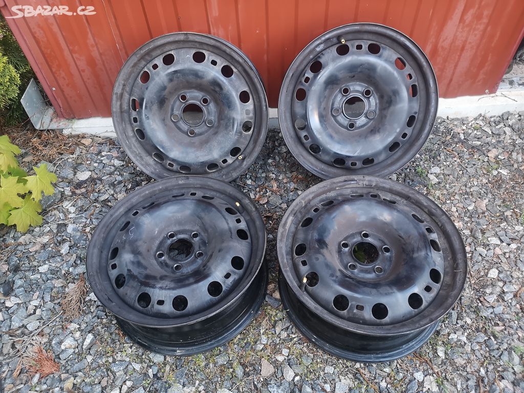 Plechové disky R15 5x100 Škoda, VW, Audi, Seat