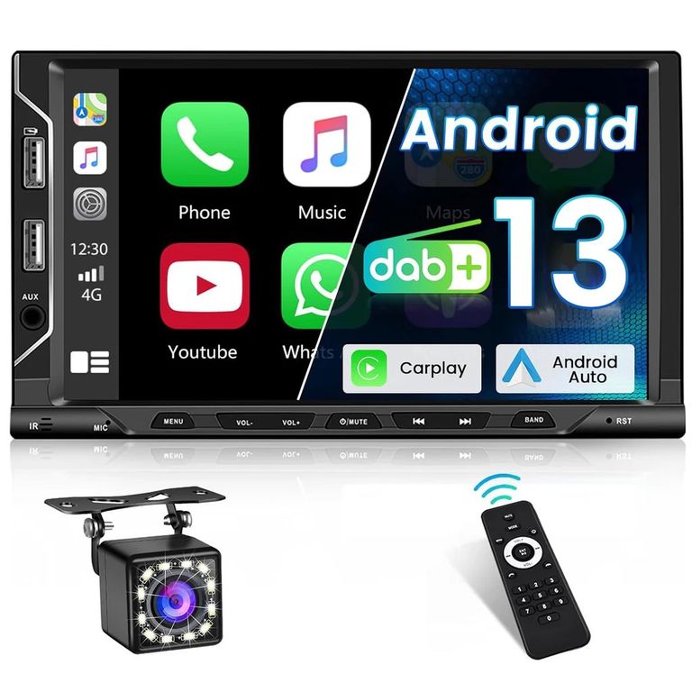 DAB/DAB+ Autorádio Android 2 DIN s Carplay