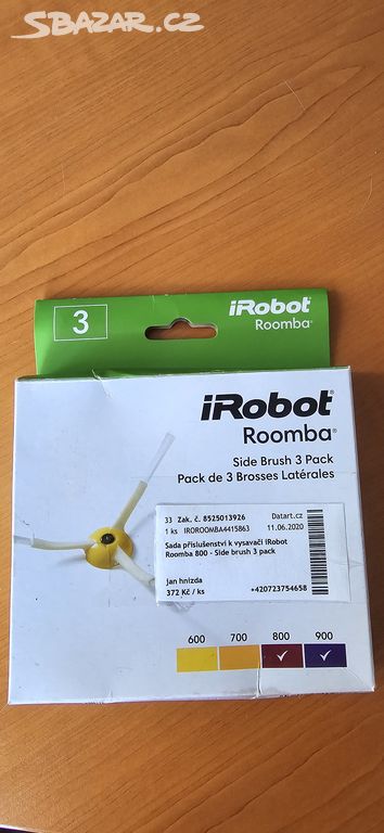 Náhradní kartáčky na vysavač iRobot Roomba