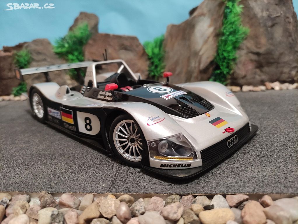 Prodám model 1:18 audi R8 Le Mans 1999