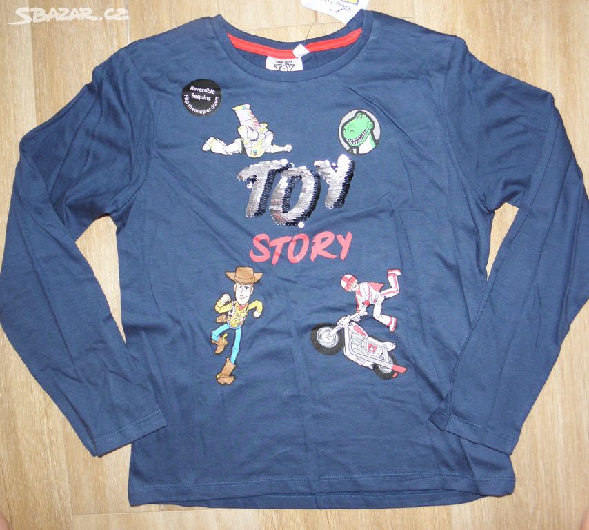 Nové chlapecké tričko Toy story zn. Disney vel.128