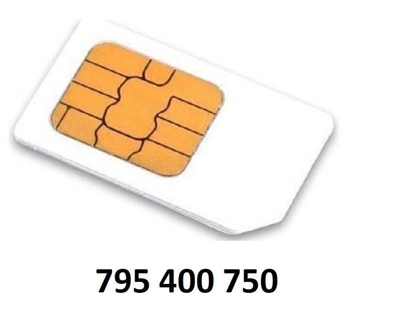 Nová sim karta - zlaté číslo: 795 400 750