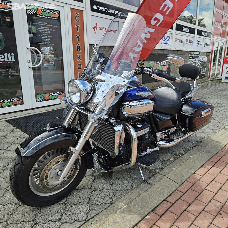 Triumph Rocket III Touring, 2x kufr,cestovní plexi