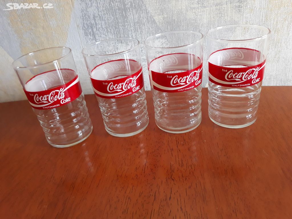 10 ks Coca-Cola sklenice - retro