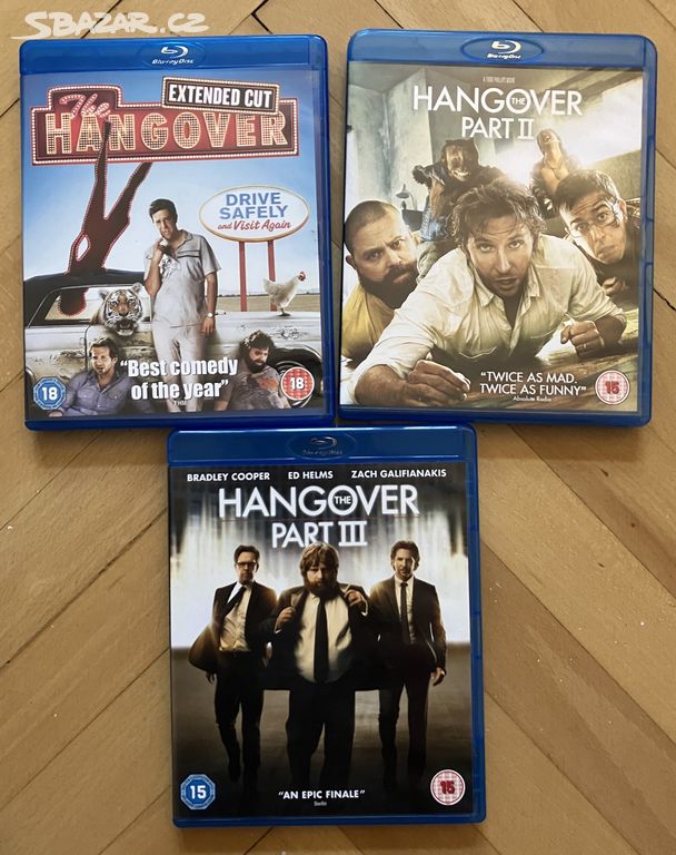 The Hangover 1/2/3 blu-rays