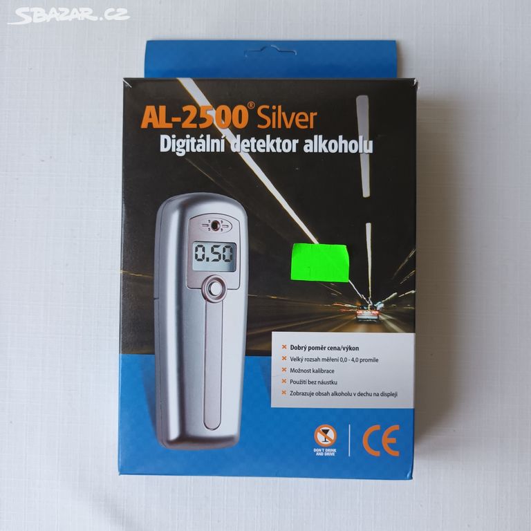 Digitální detektor alkoholu AL-2500 Silver