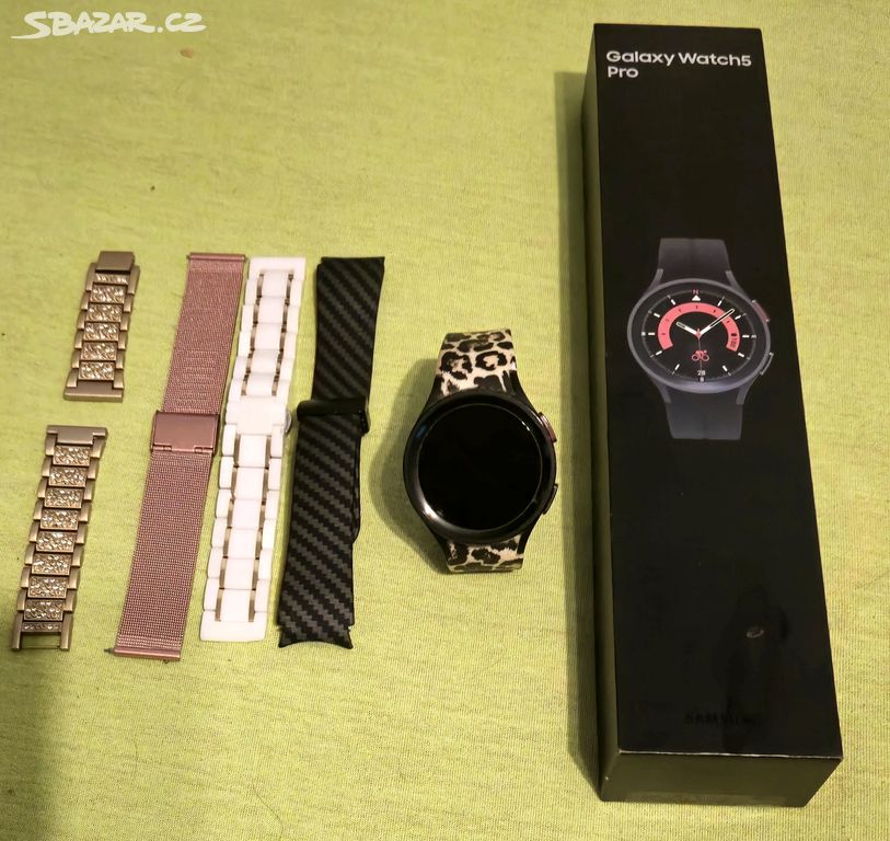 ZÁNOVNÍ SAMSUNG GALAXY WATCH 5 PRO,ZÁRUKA,ČERNÉ