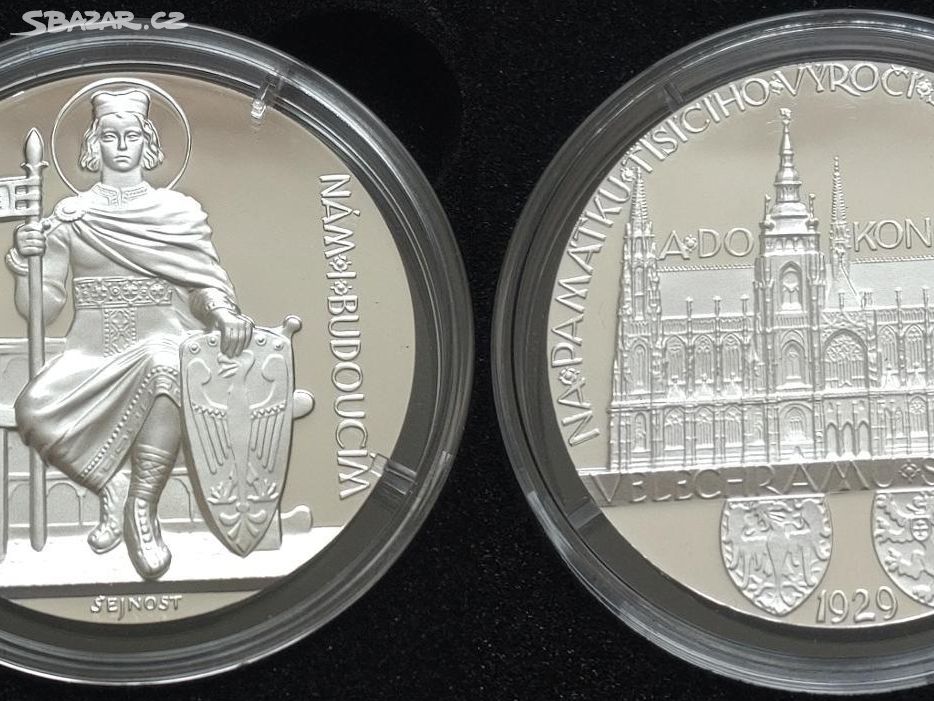 1 OZ Ag medaile - dokončení chrámu sv. Víta 2023