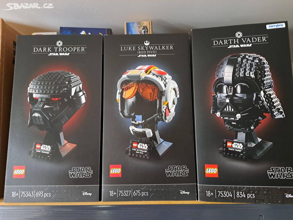 LEGO helmy 75343 + 75304 + 75327