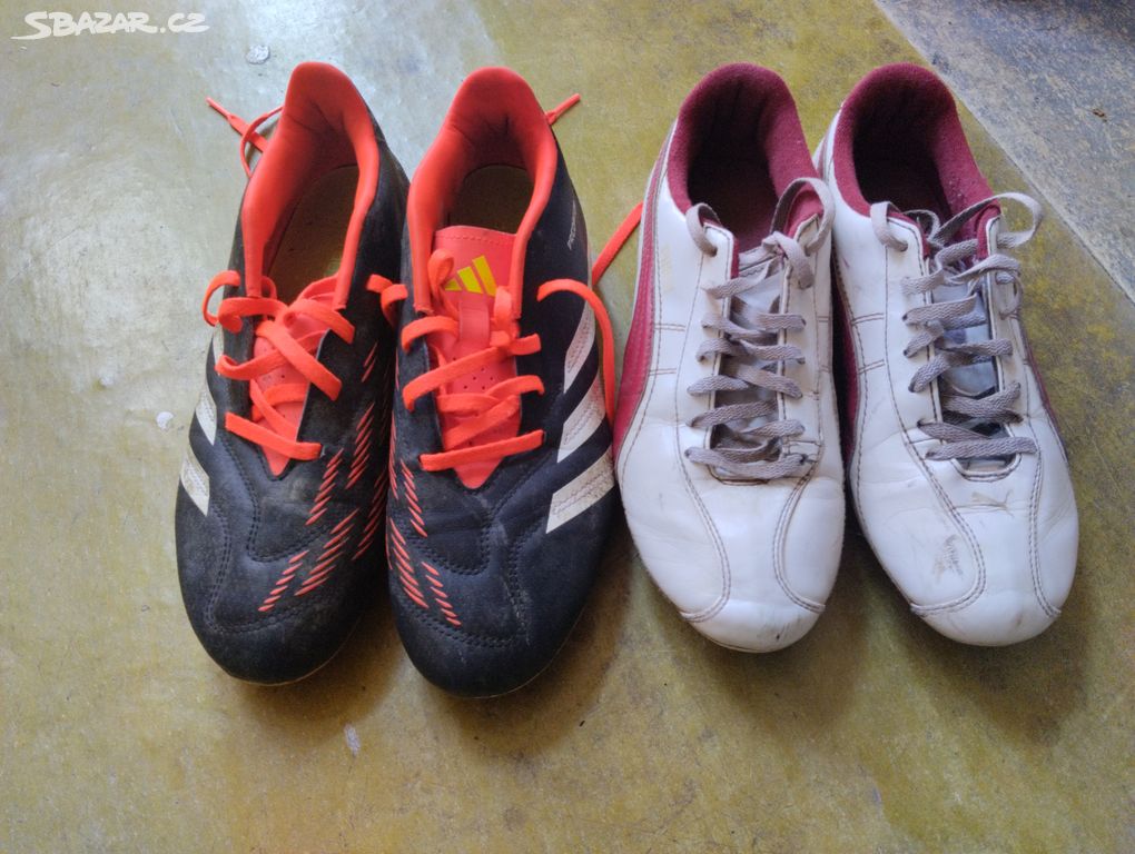 Kopačky Puma 39,5 Adidas 40