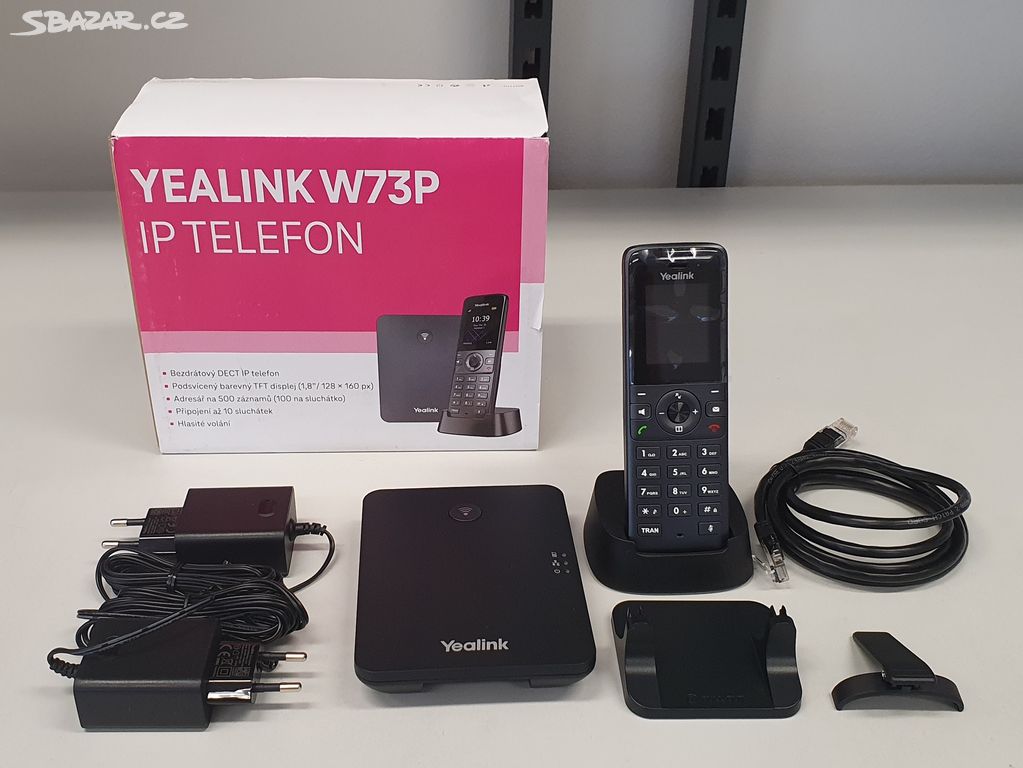 Bezdrátový SIP Telefon Yealink W73P