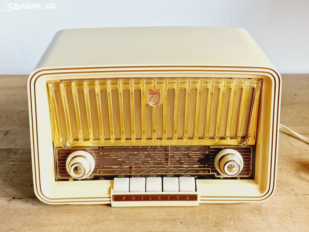 Staré rádio Philips Philetta 231, B2D13A, 1961-62