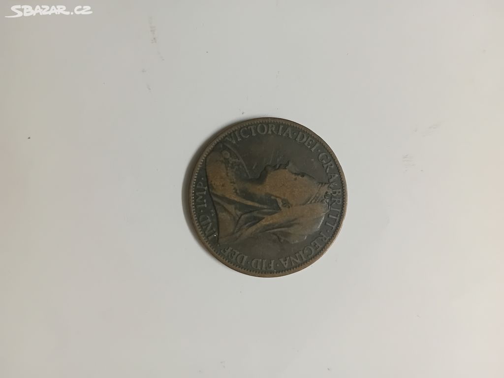 Mince Velká Británie 1 penny 1898