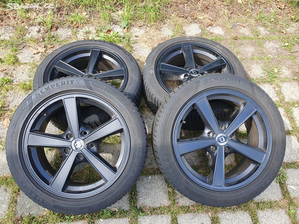 Alu kola 5x112 r17 7j et38 zimni pneu 205/50/17