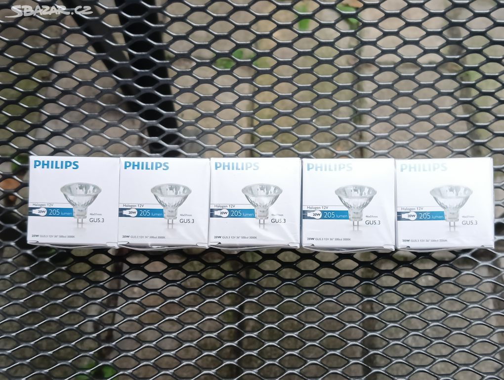 Halogen 12V 20w 205 lumen Philips GU5.3