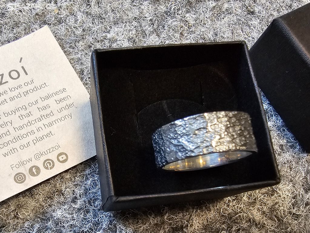 LXS Stříbrný prsten Kuzzoí ring 66mm sterling