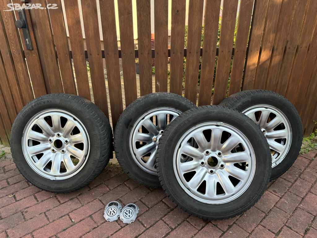 Zimní kola Continental 205/55 R16 včetně disků