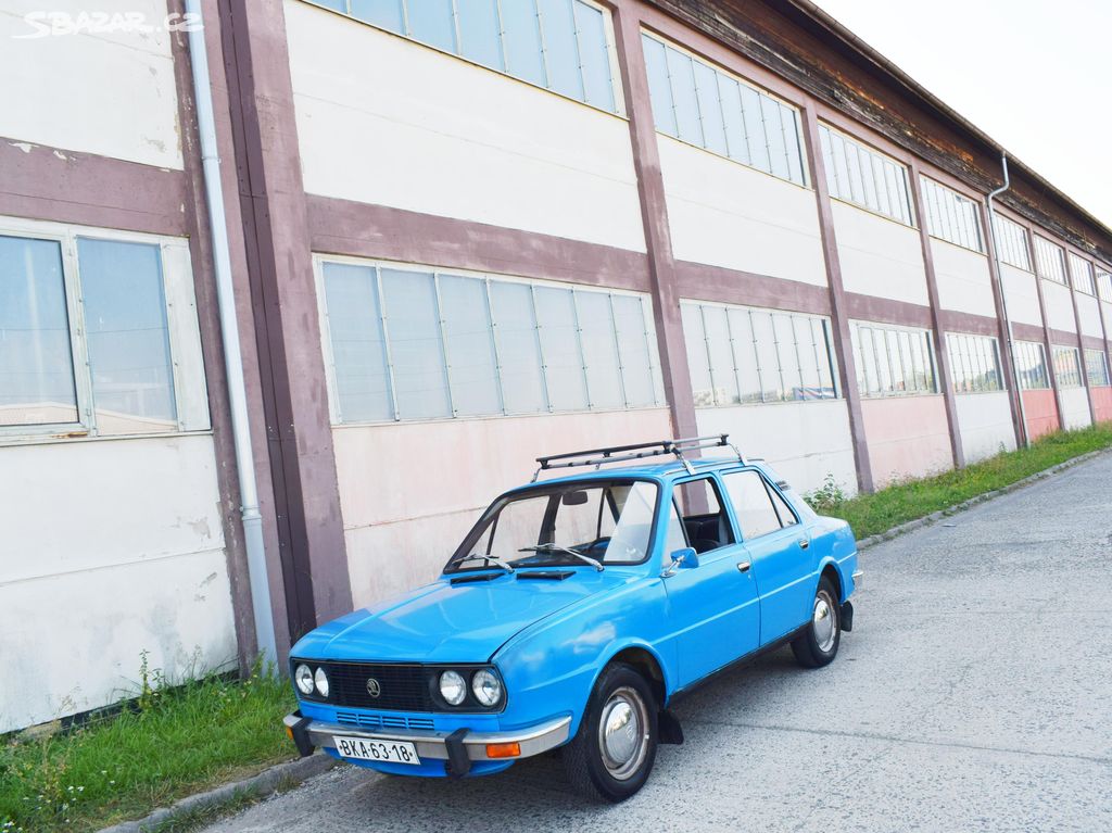 ŠKODA 105 S UŽOVKA 1978/1MAJITEL/BEZ KOROZE/ SPZ/