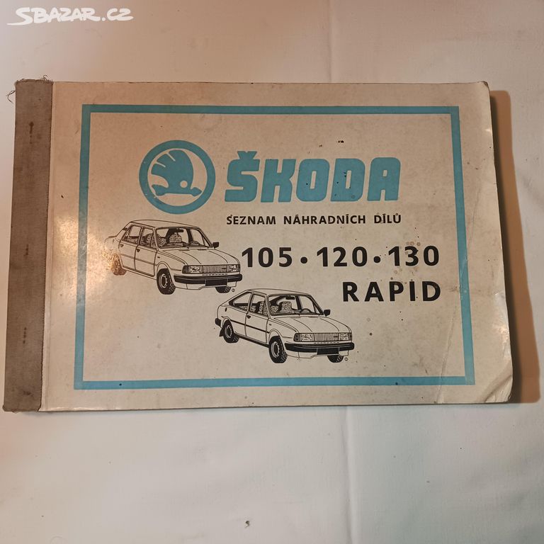 Škoda 105/120/130/Rapid seznam náhradních dílů