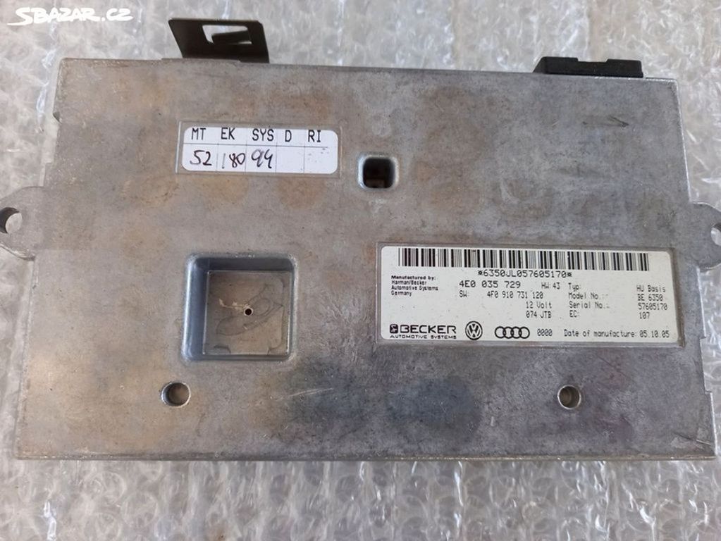 Jednotka MMI interface 4E0035729 Audi A6 4F