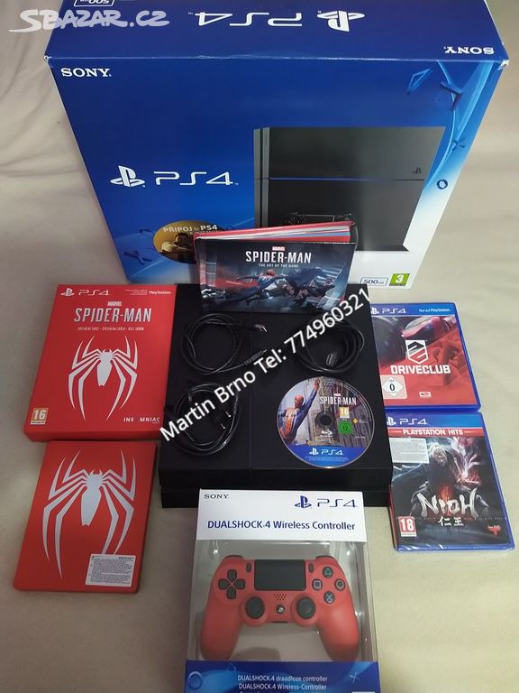 Herní konzole Sony Playstation 4 500GB - TOP STAV