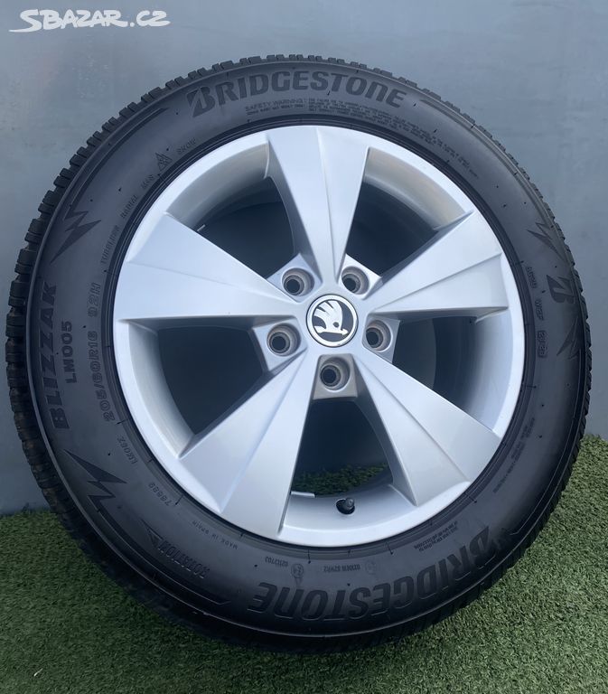 Originální Alu kola 5x112 Škoda Octavia 205/60/16