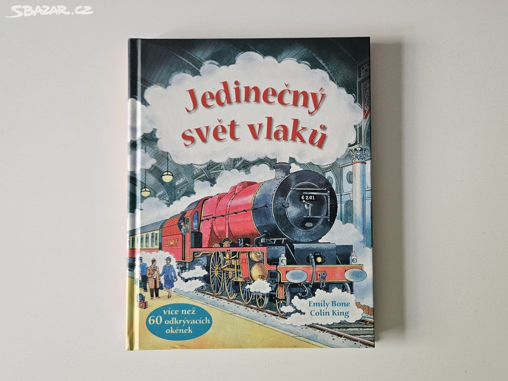 Kniha Jedinečný svět vlaků, 60 otvíracích okýnek.