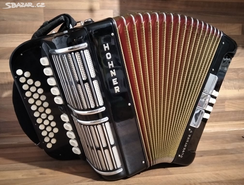 Profi heligonka (harmonika,akordeon) Hohner, C-F