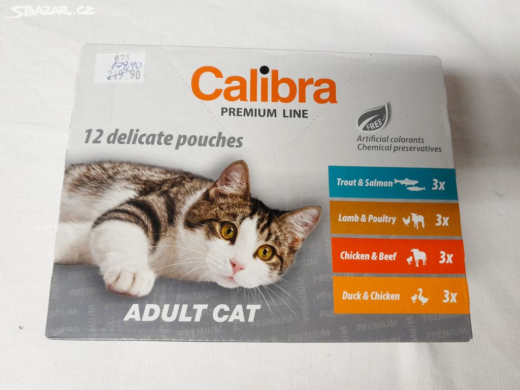 Pack Kapsiček Calibra pro kočky - 12ks, po exp.