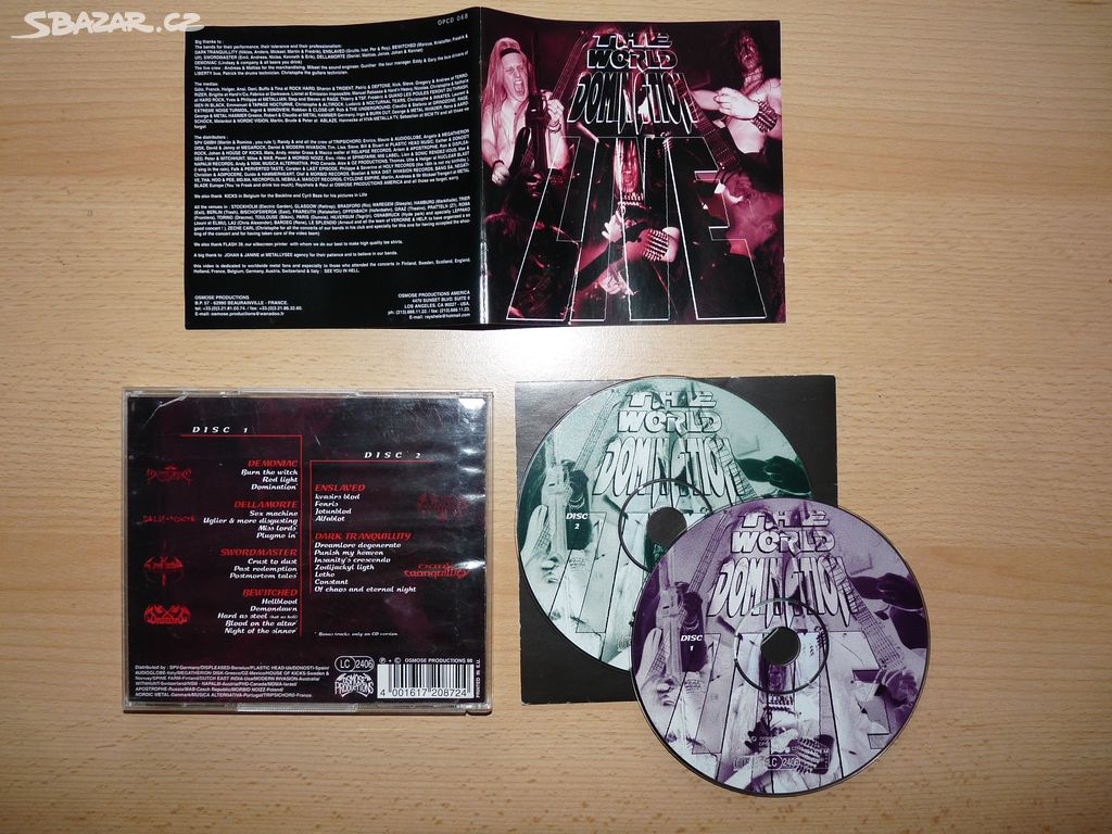 prodám 2CD THE WORLD DOMINATION LIVE 1998 Osmose