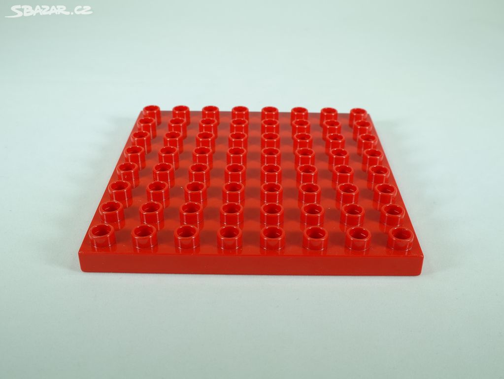 LEGO DUPLO deska 8x8, červená