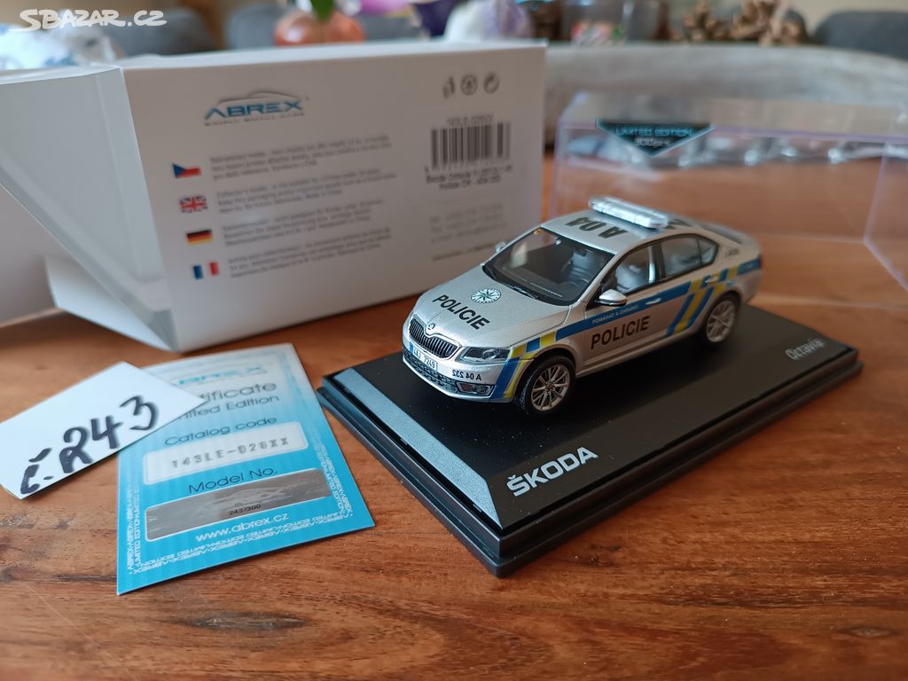 Abrex 1:43 Škoda Octavia III PČR -A04 232 limitka