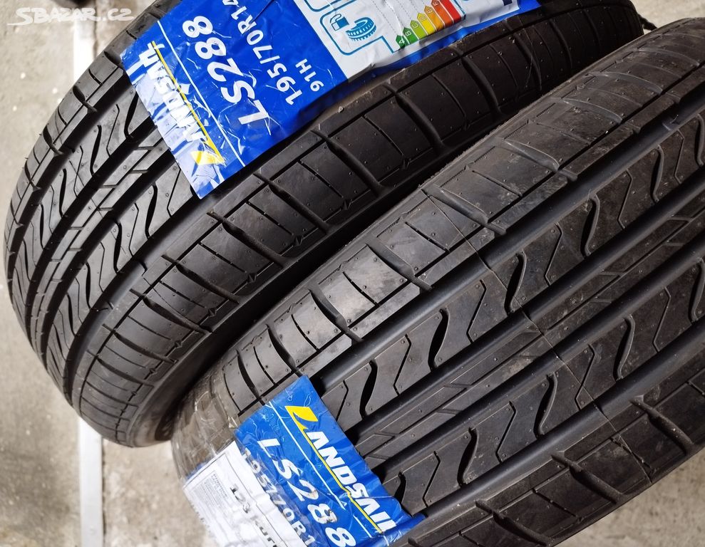 2 NOVÉ PNEU 195/70 R14 - CENA DOHROMADY