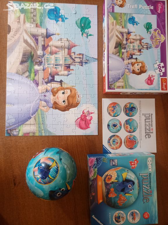 Prodám puzzle za 10 Kč a za 50 Kč