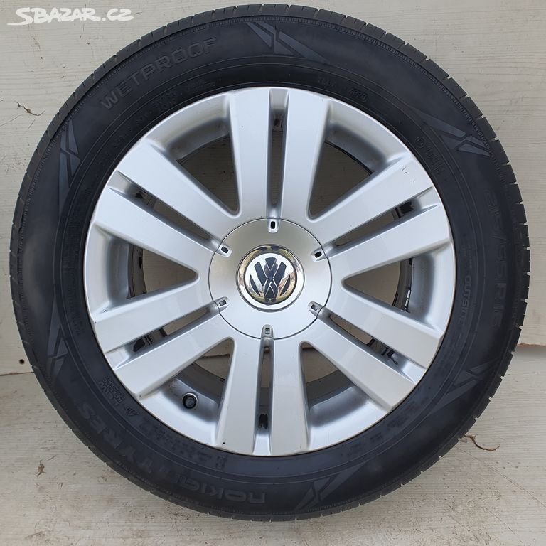 VW 16" 5x112,letní Nokian 215/55R16 - 7,5 a 6,5 mm