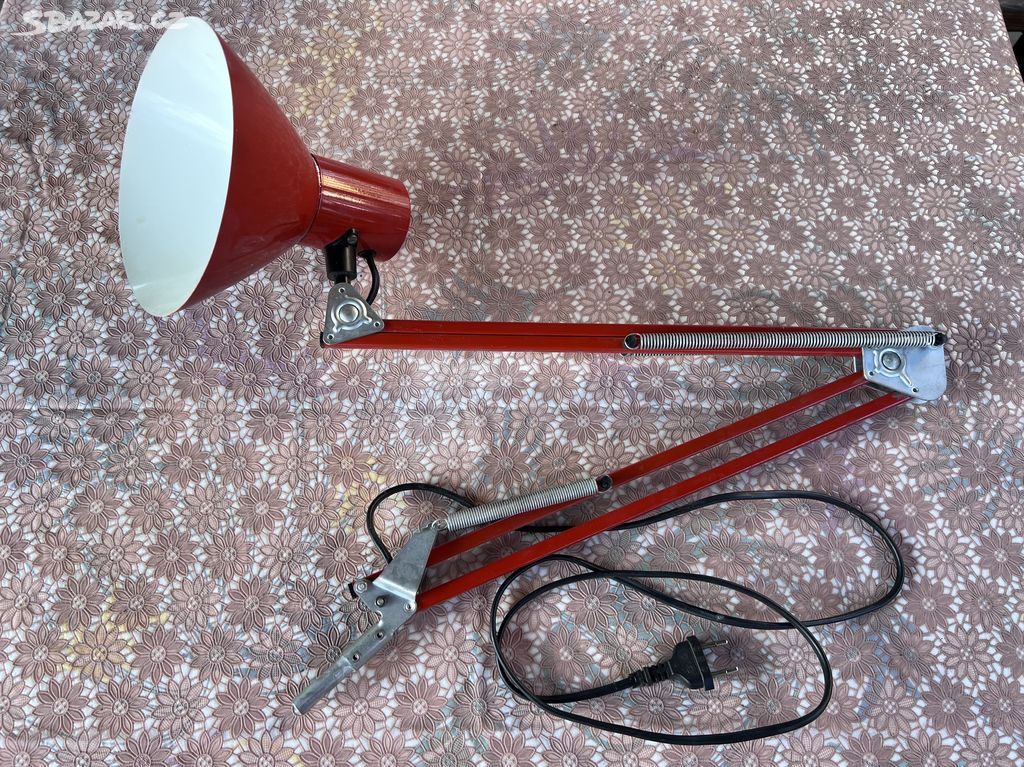 Stará retro lampa polohovací SEČ Czechoslovakia