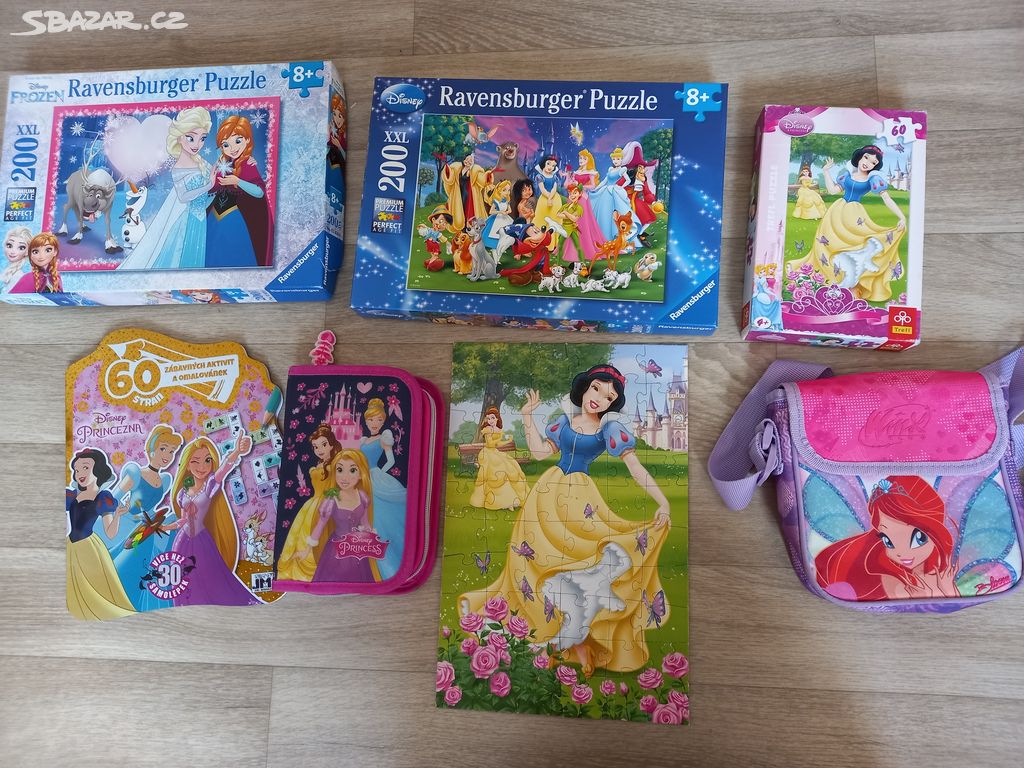 Puzzle Disney, Frozen, kabelka, pouzdro, 17 kusů