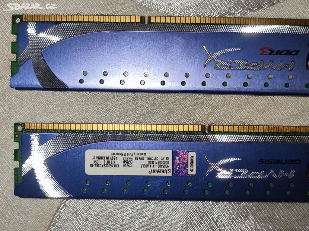 paměti RAM DDR3 4GB