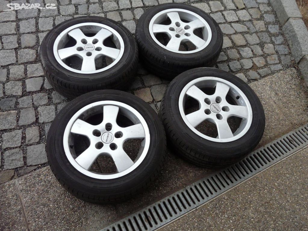 ALU KOLA + LETNÍ PNEU 195/55R15 ŠKODA VW SEAT