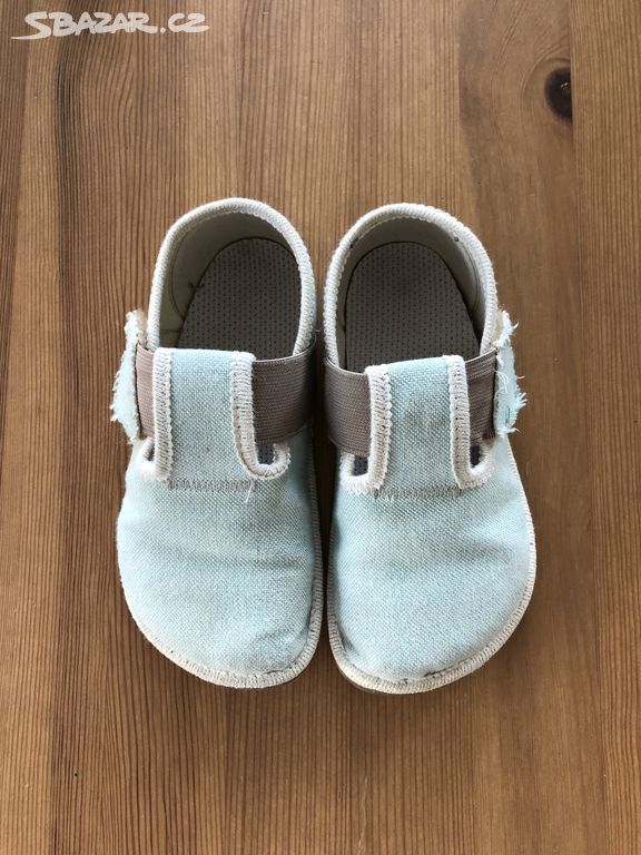 Dětské barefoot bačkory Pegres mint 26