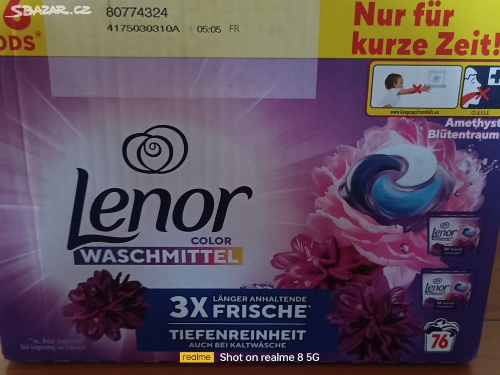 Kapsle Lenor z Německa