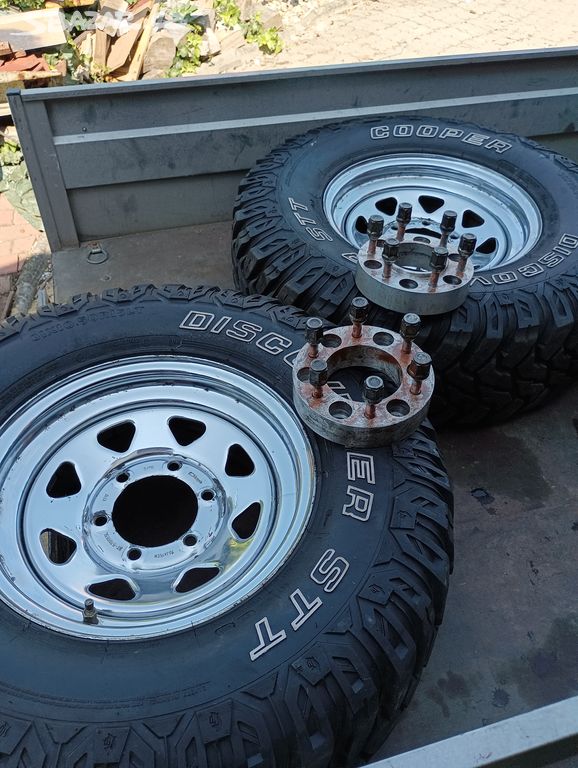 Off road kola 6x139 31x10,5 r15 podložky 4cm