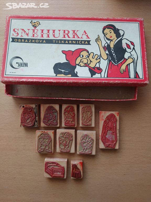 Retro razítka Sněhurka